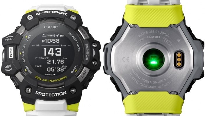 CASIO GBD-H1000 time is GBD H1000 4ER